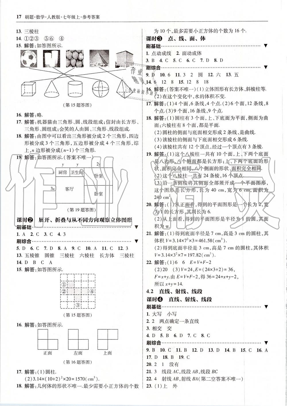 2019年北大綠卡刷題七年級(jí)數(shù)學(xué)上冊(cè)人教版 第17頁(yè)