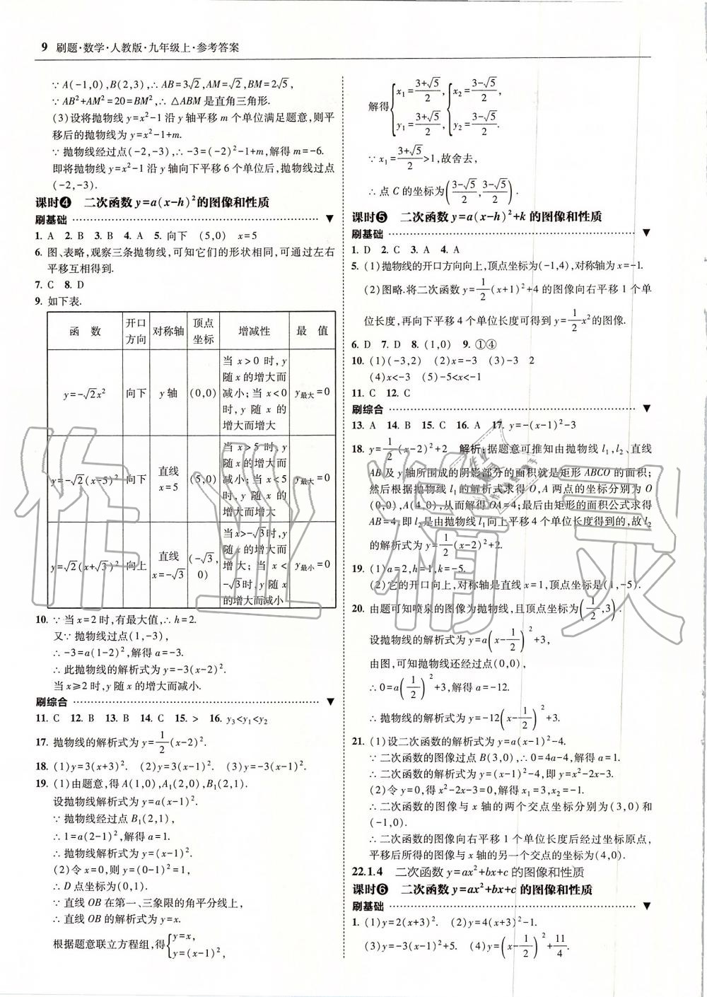 2019年北大綠卡刷題九年級(jí)數(shù)學(xué)上冊人教版 第9頁