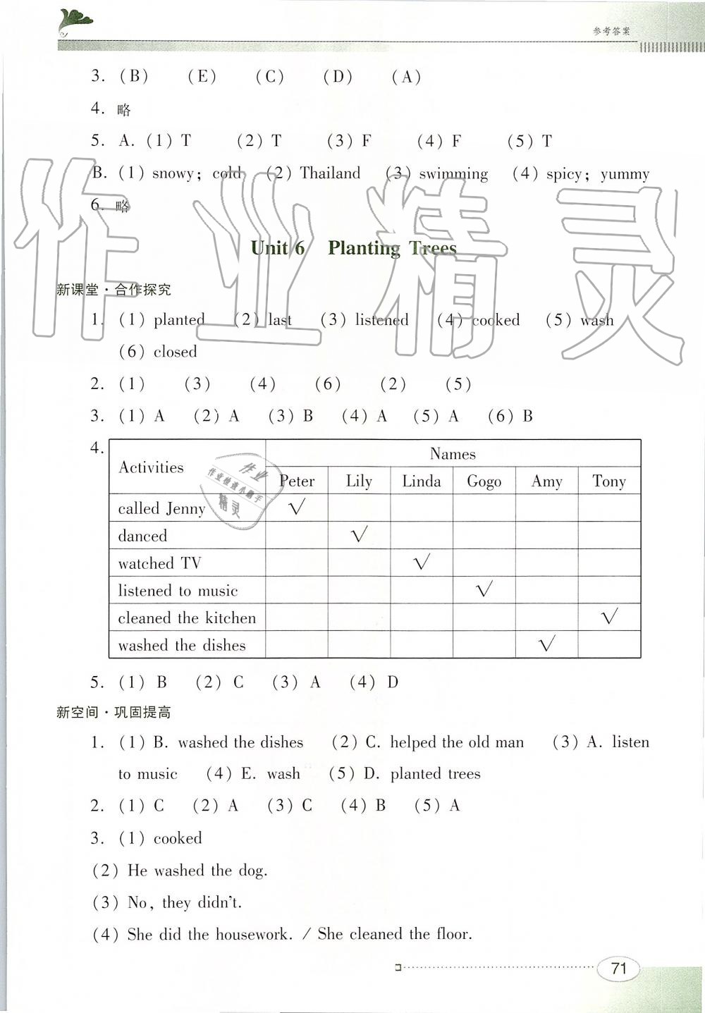 2019年南方新课堂金牌学案六年级英语上册粤人民版 第7页