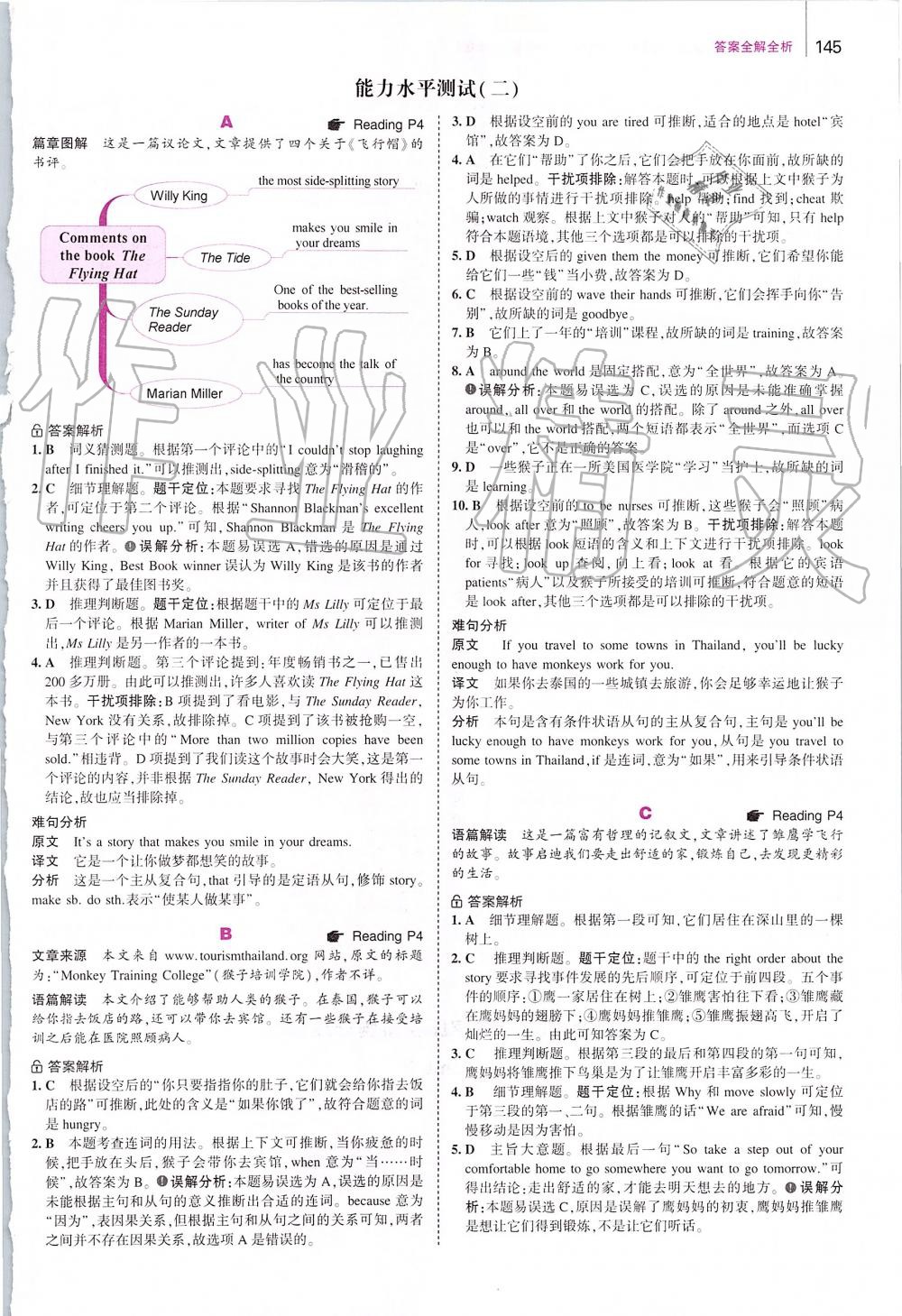 2019年53English八年級(jí)英語完形填空與閱讀理解 第3頁