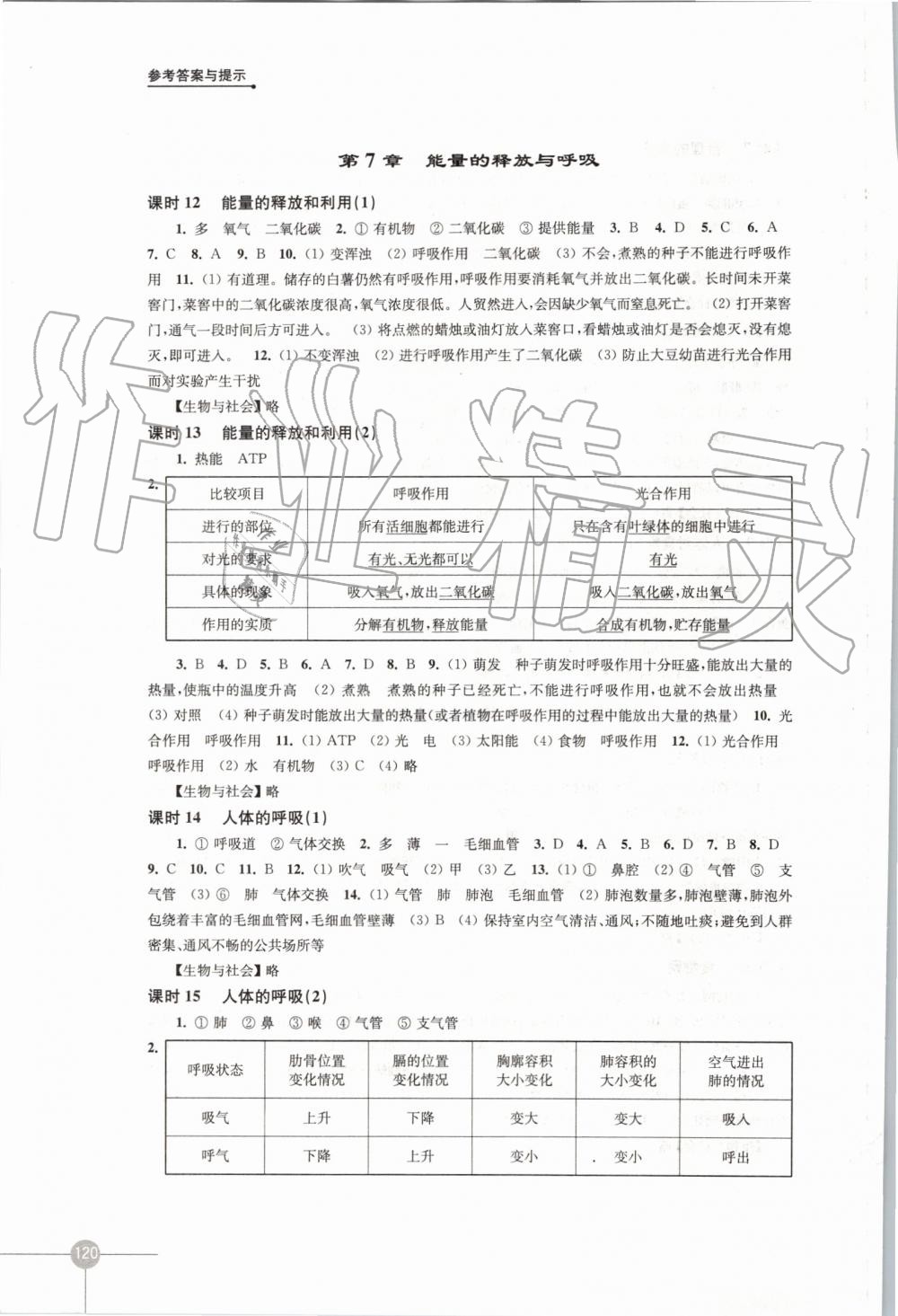 2019年课课练初中生物学七年级上册苏科版 第6页