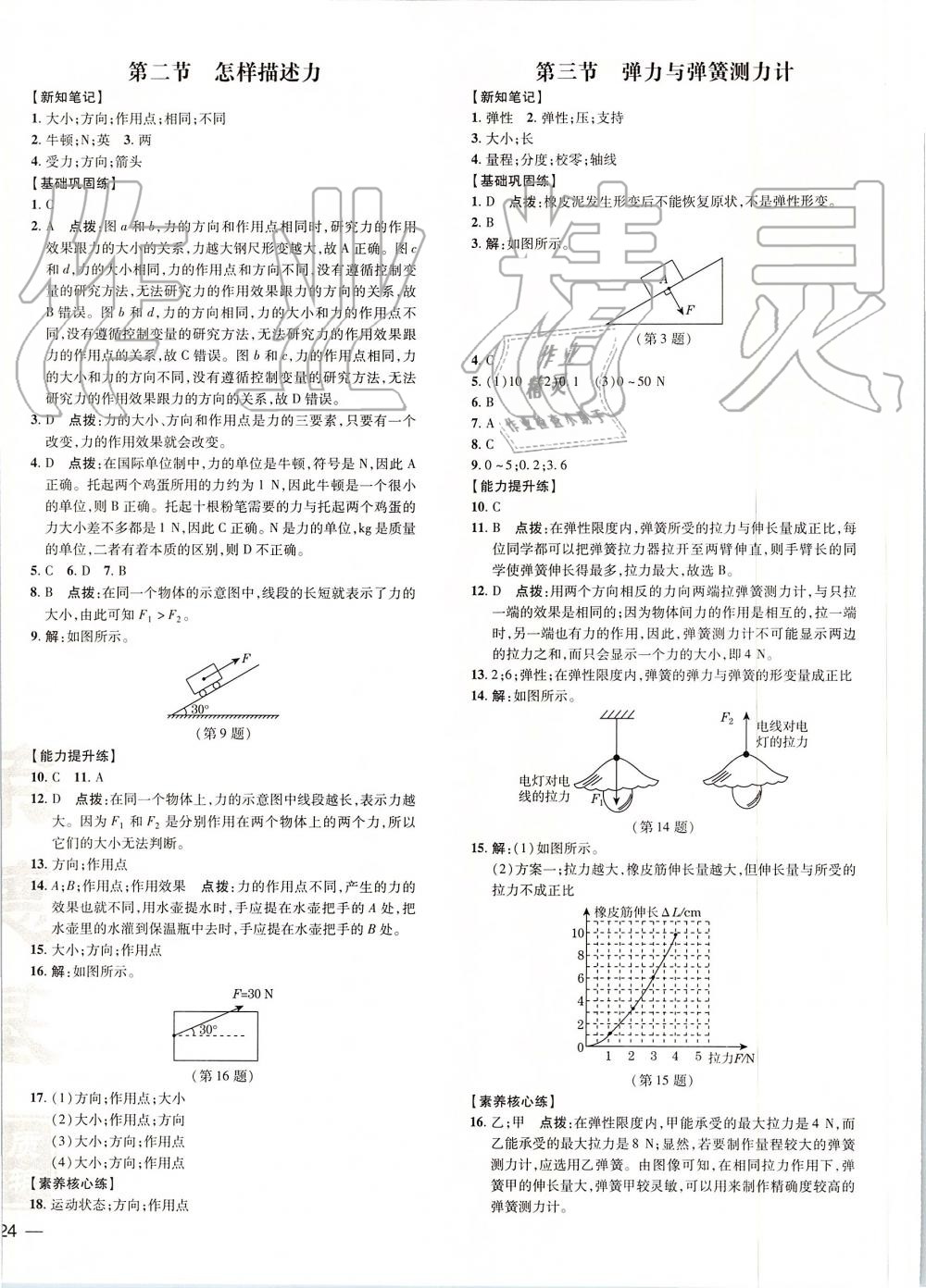 2019年點(diǎn)撥訓(xùn)練八年級(jí)物理上冊(cè)滬科版 第28頁