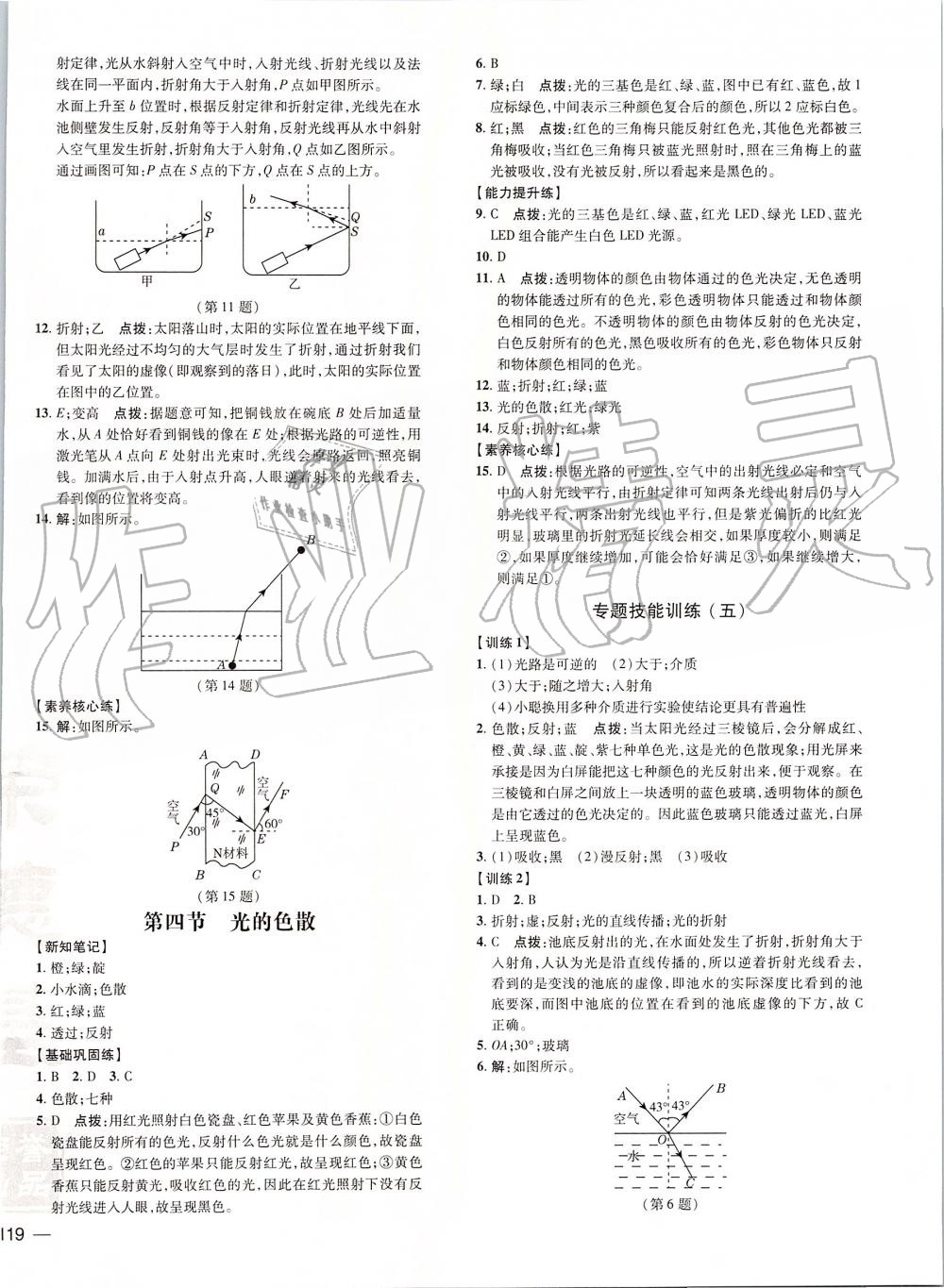 2019年点拨训练八年级物理上册沪科版 第18页