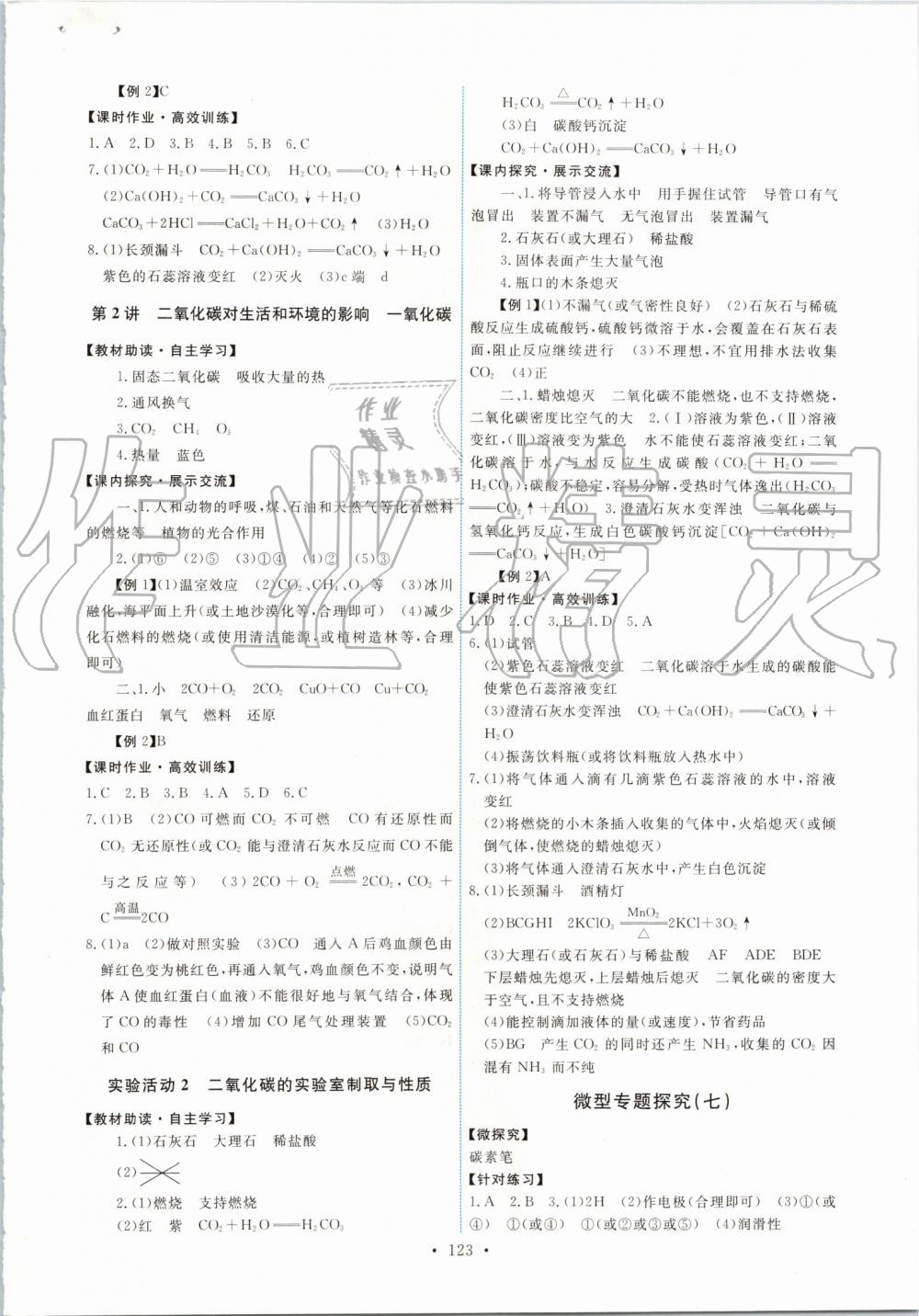 2019年能力培養(yǎng)與測試九年級化學上冊人教版 第17頁