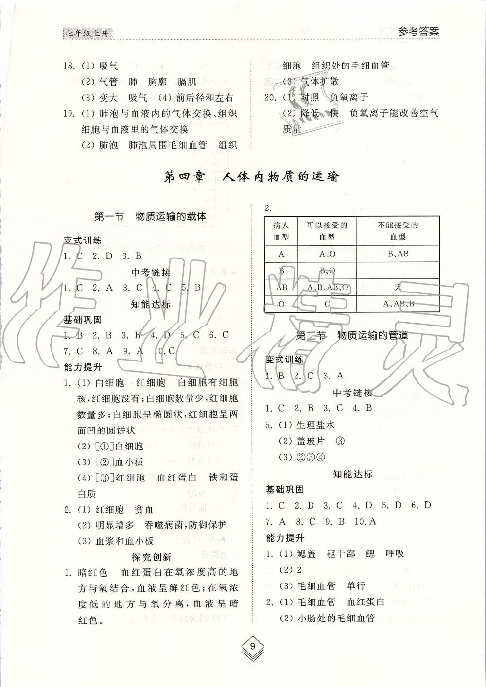 2019年綜合能力訓(xùn)練七年級(jí)生物學(xué)上冊(cè)魯科版五四制 第9頁