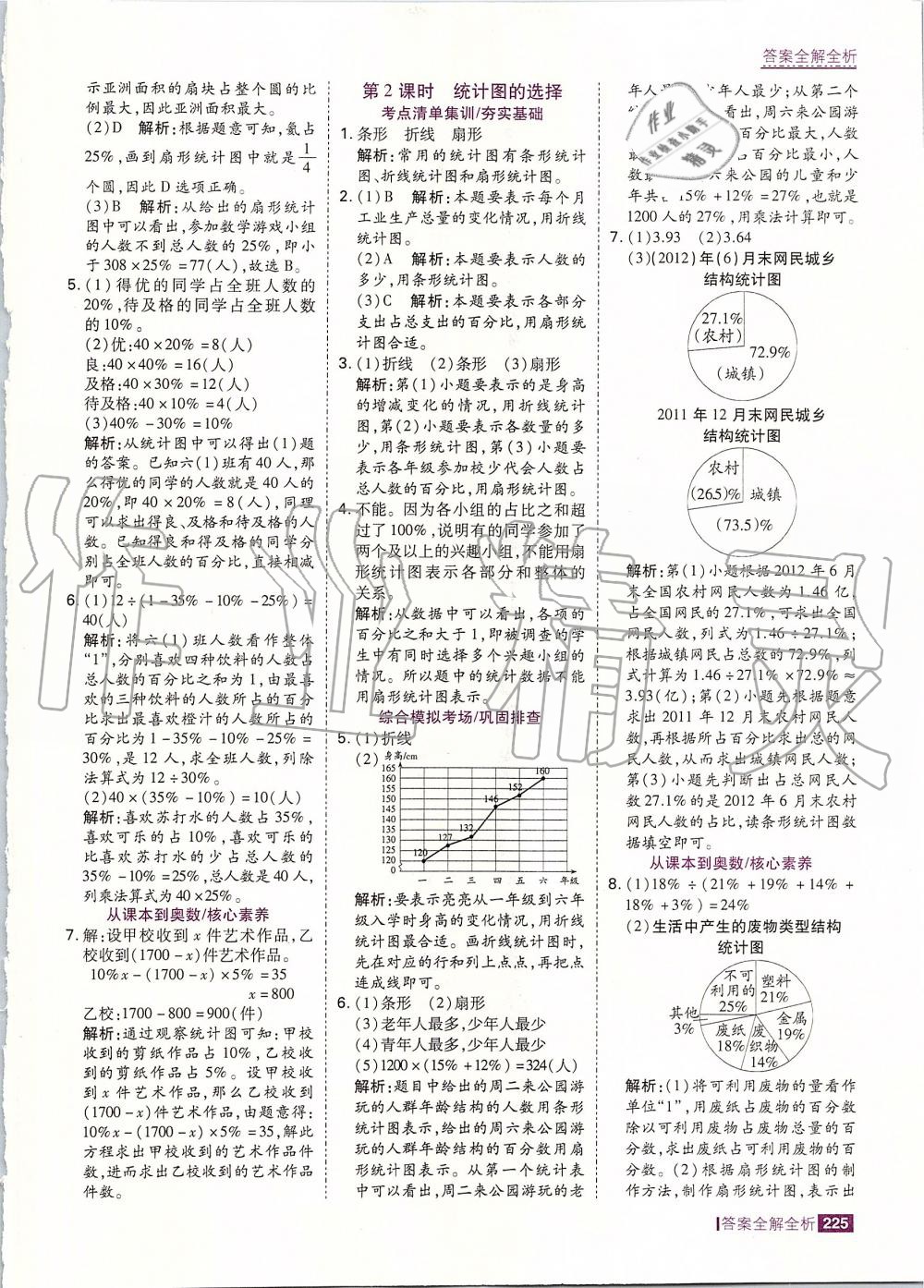 2019年考点集训与满分备考六年级数学上册人教版 第49页