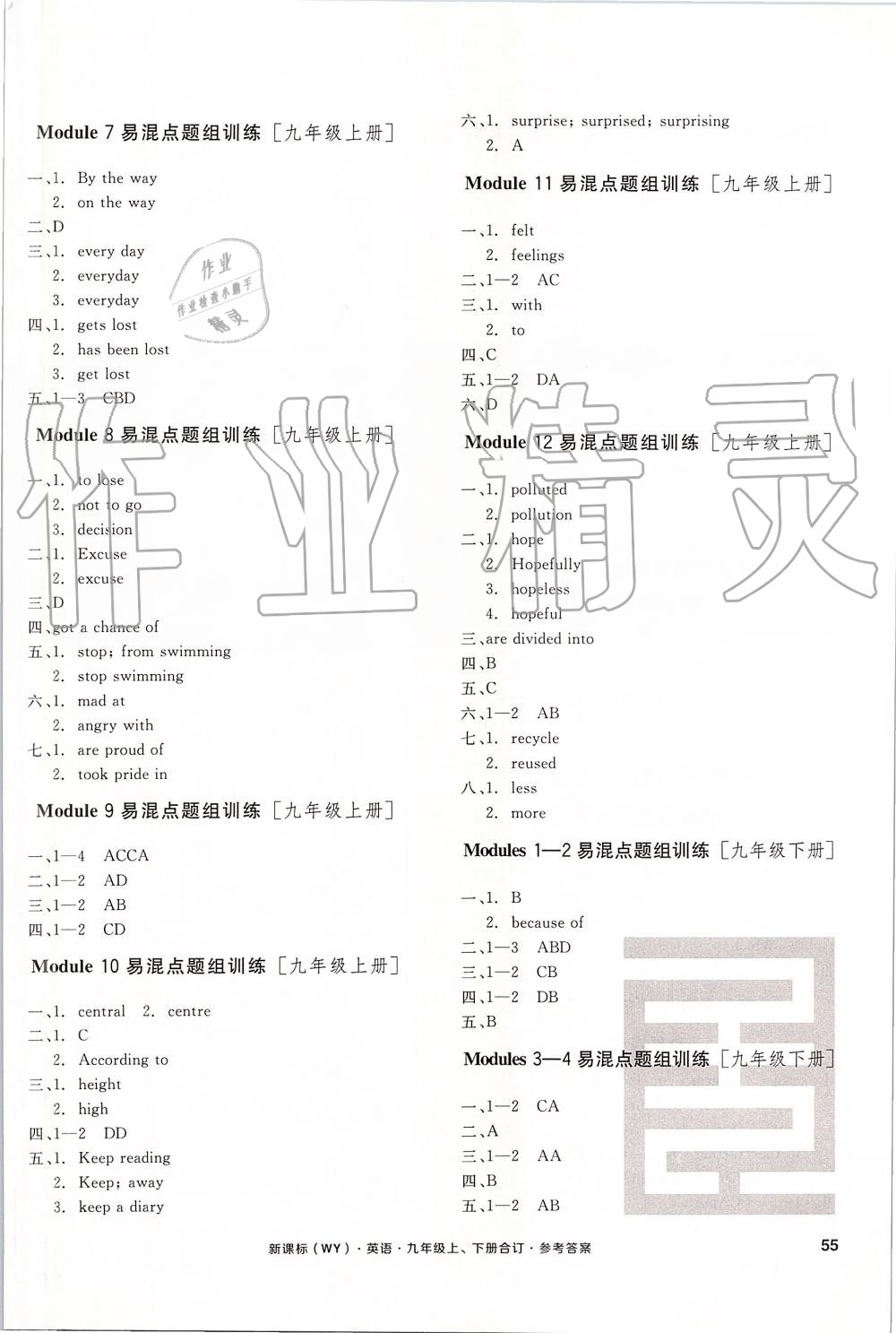 2019年全品小复习九年级英语全一册外研版 第10页