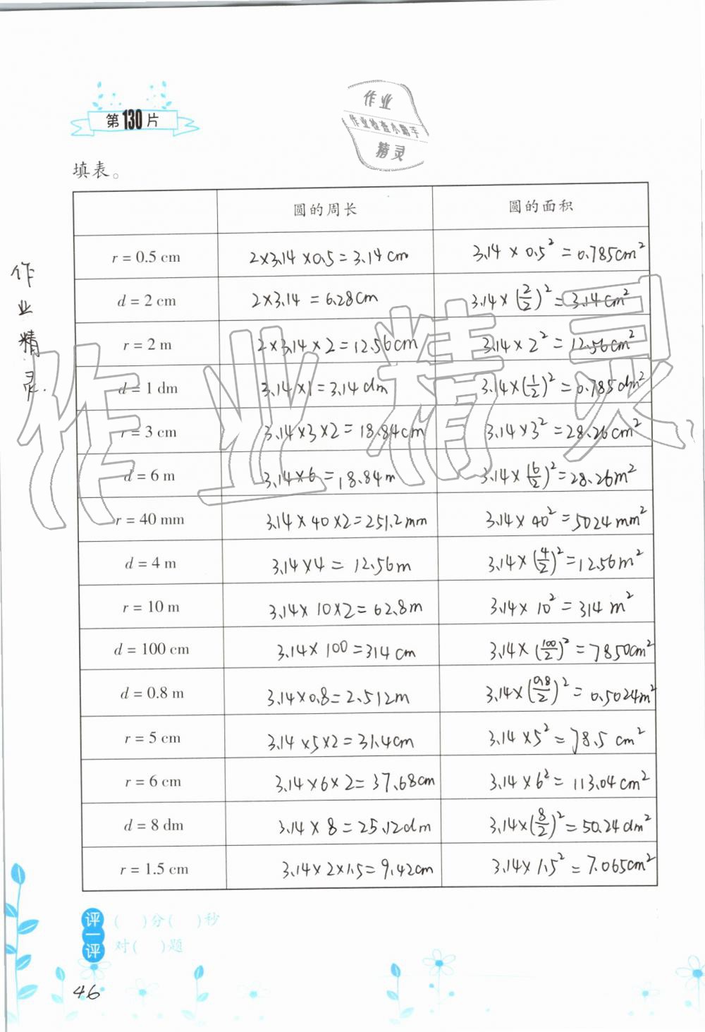 2019年小學(xué)數(shù)學(xué)口算訓(xùn)練六年級上冊人教版雙色升級版 第46頁