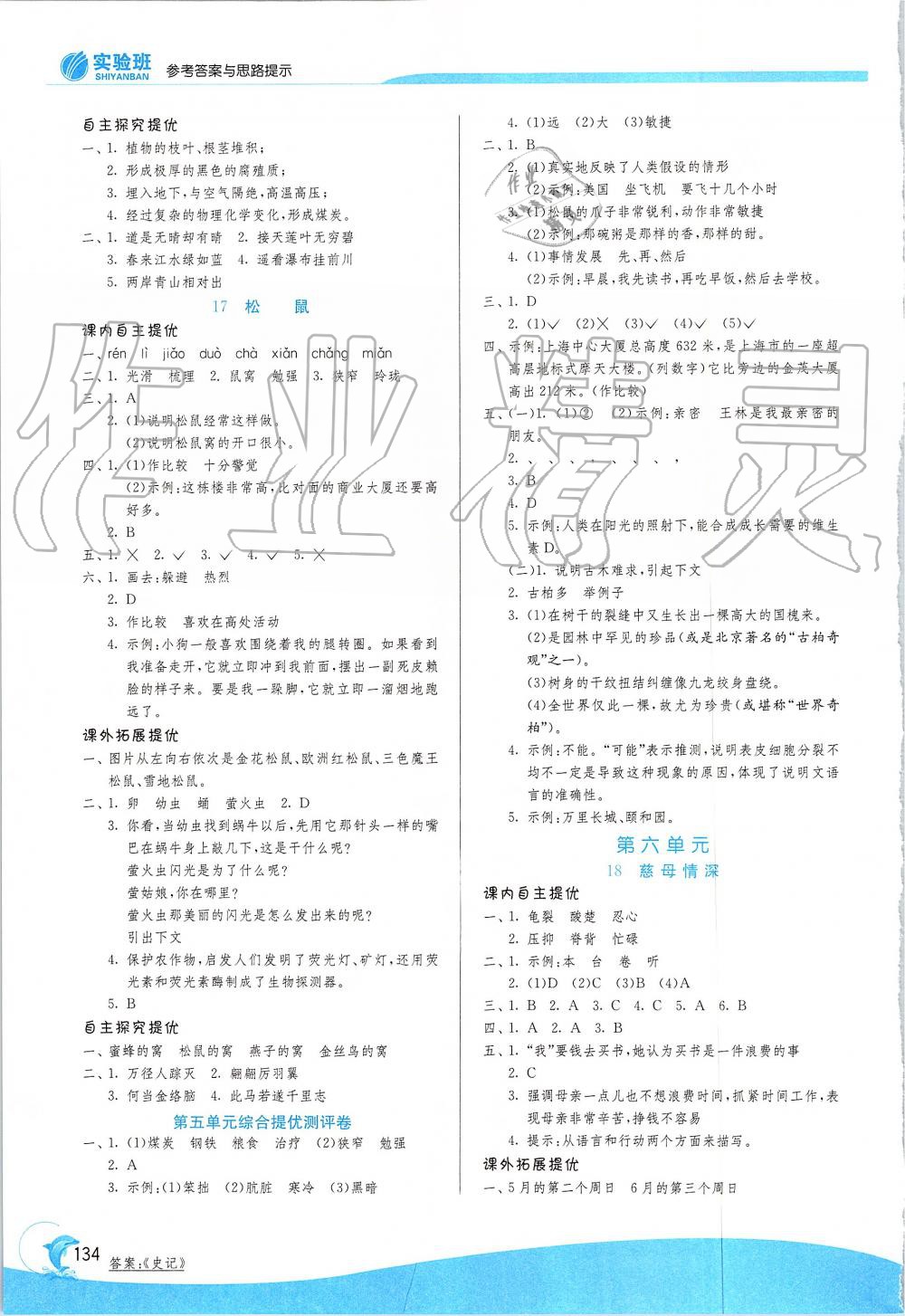 2019年實(shí)驗(yàn)班提優(yōu)訓(xùn)練五年級(jí)語文上冊(cè)人教版 第9頁