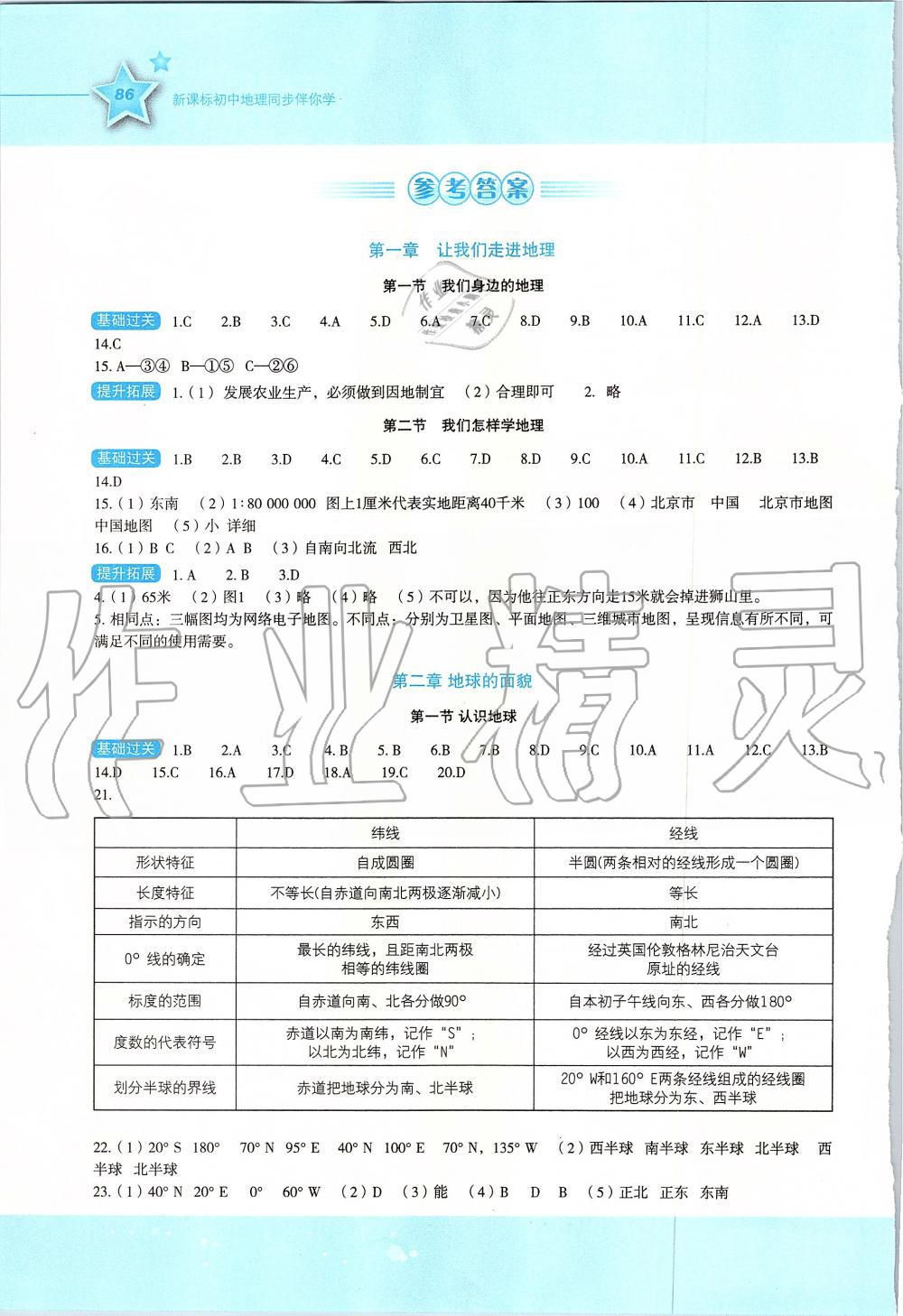 2019年新课标初中地理同步伴你学七年级上册湘教版 第1页