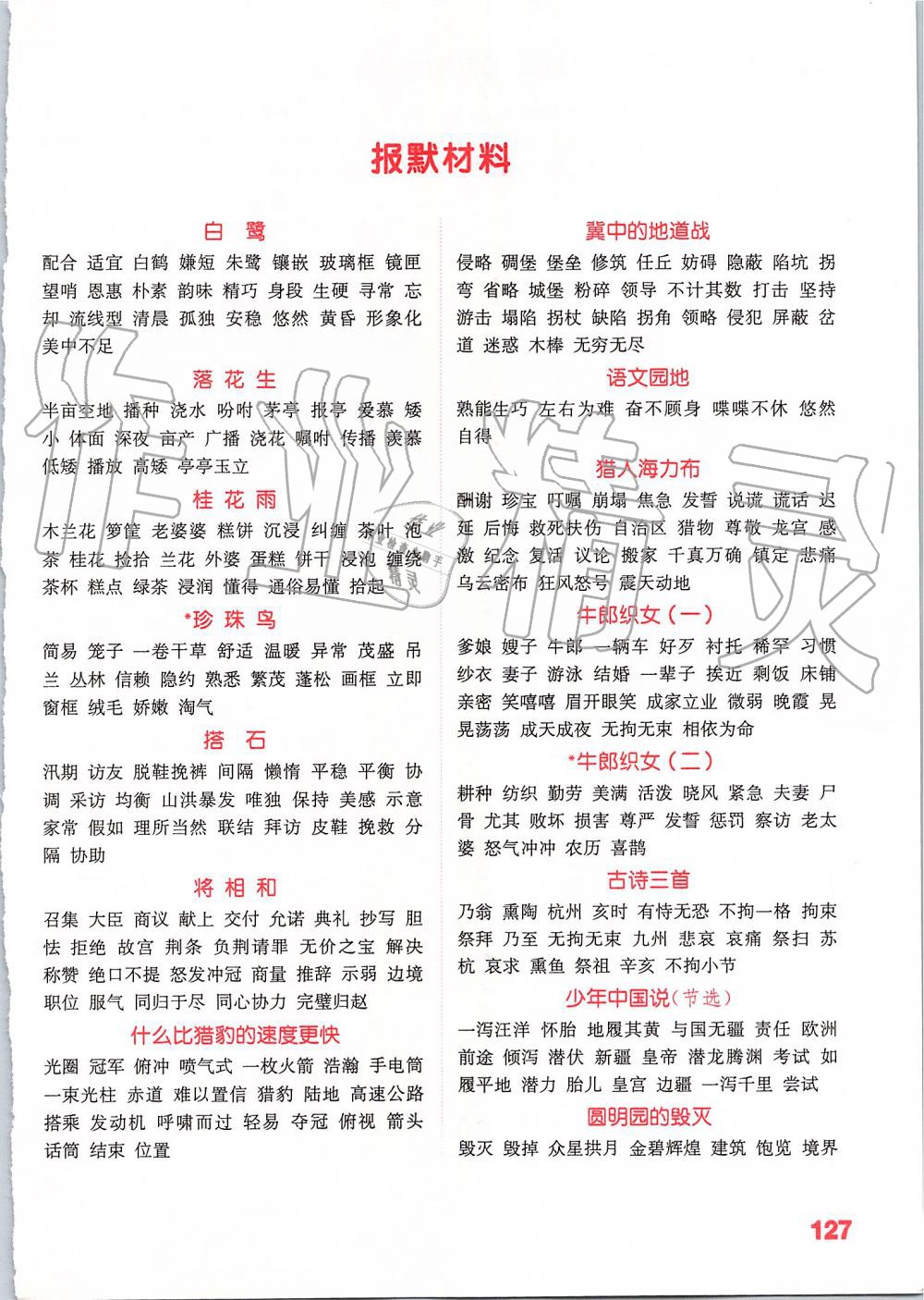 2019年小學(xué)語(yǔ)文默寫能手五年級(jí)上冊(cè)人教版江蘇專用 第10頁(yè)