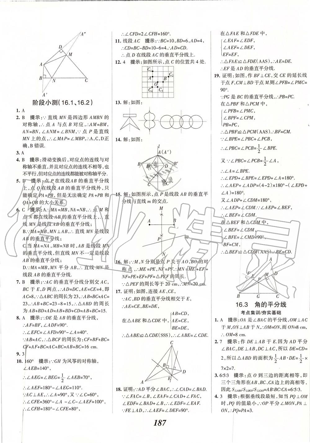 2019年全優(yōu)課堂考點(diǎn)集訓(xùn)與滿(mǎn)分備考八年級(jí)數(shù)學(xué)上冊(cè)冀教版 第31頁(yè)