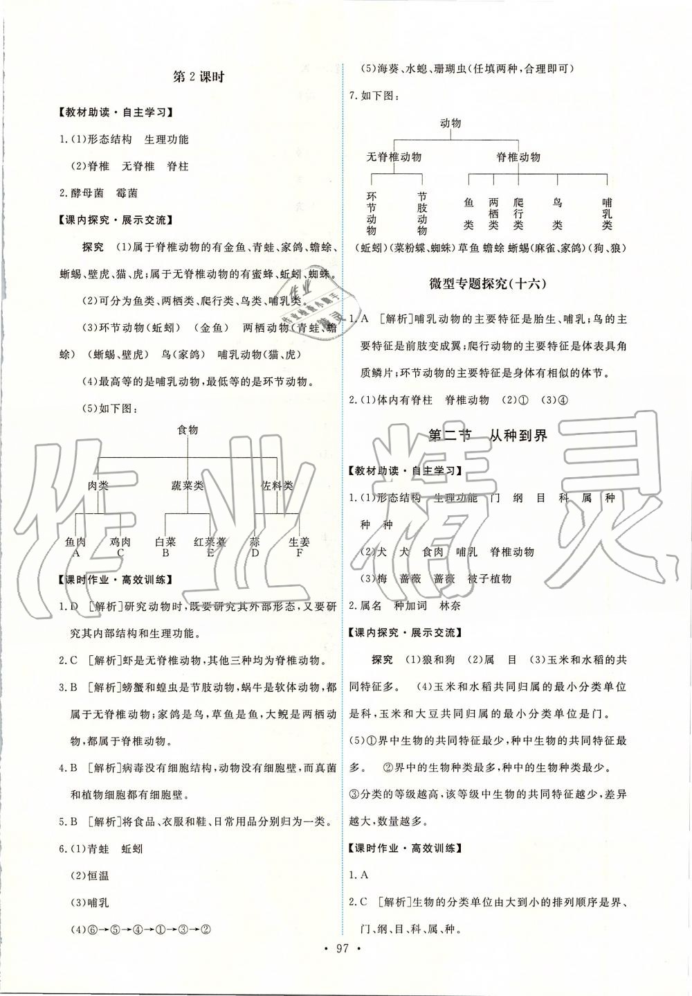 2019年能力培養(yǎng)與測(cè)試八年級(jí)生物學(xué)上冊(cè)人教版 第15頁(yè)