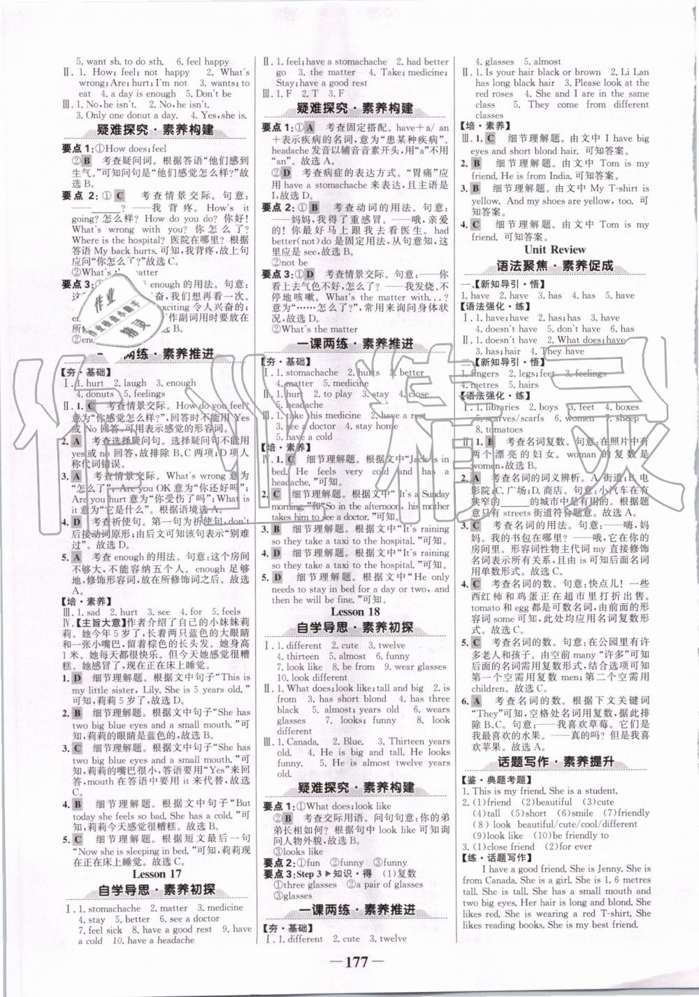 2019年世纪金榜金榜学案七年级英语上册冀教版 第5页