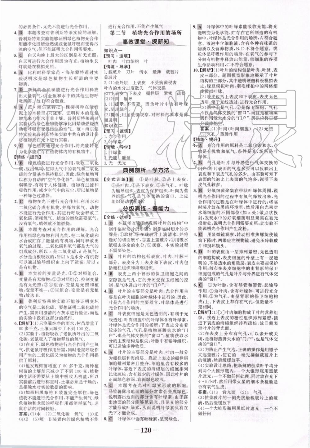 2019年世紀金榜金榜學(xué)案七年級生物上冊蘇教版 第12頁