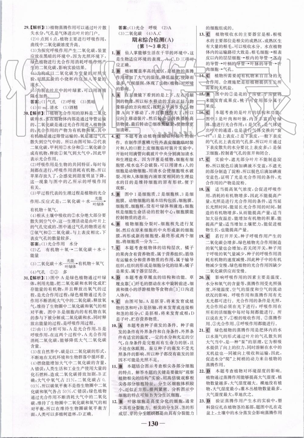 2019年世纪金榜金榜学案七年级生物上册苏教版 第22页