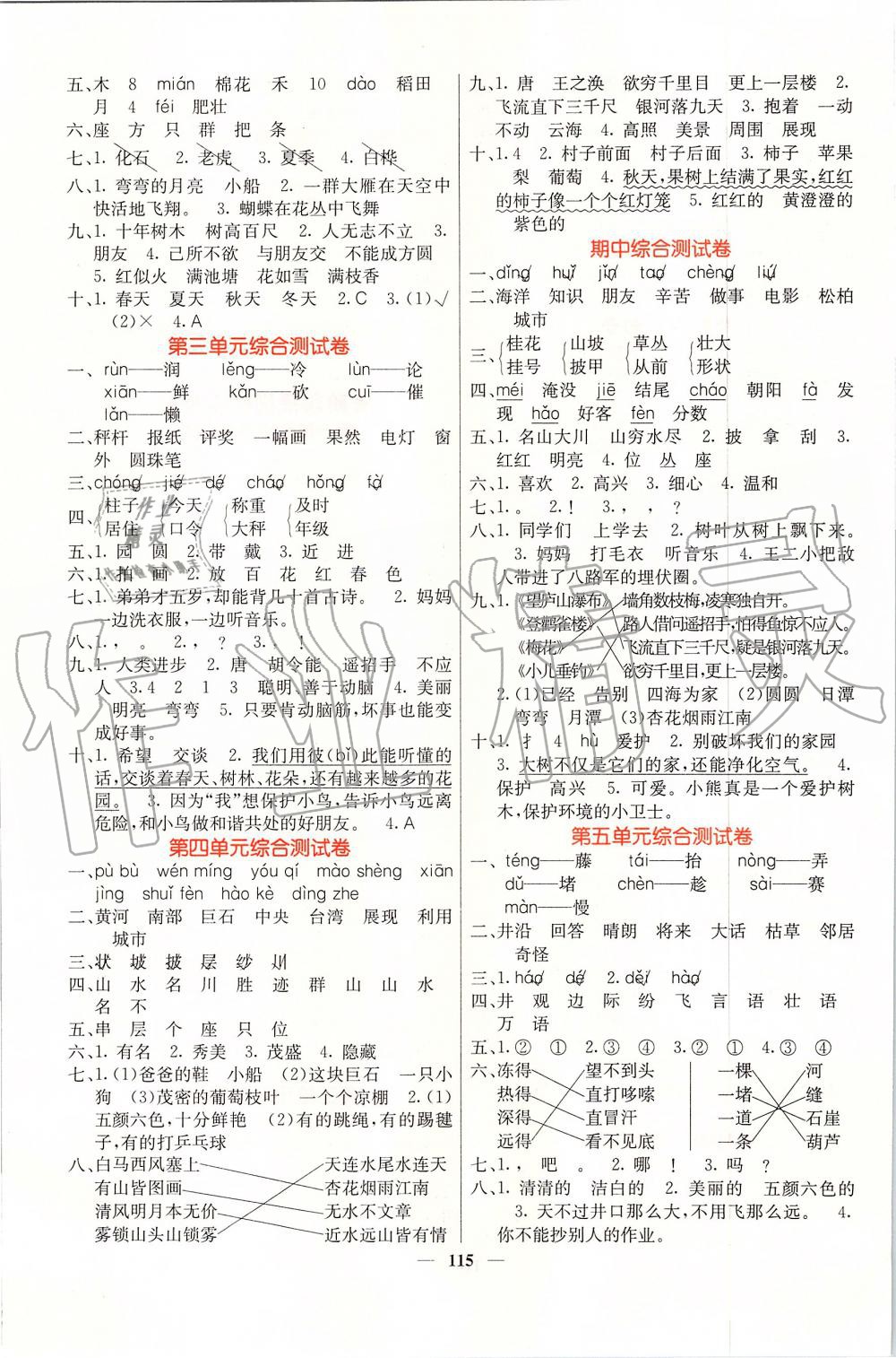 2019年課堂點(diǎn)睛二年級(jí)語(yǔ)文上冊(cè)人教版 第7頁(yè)