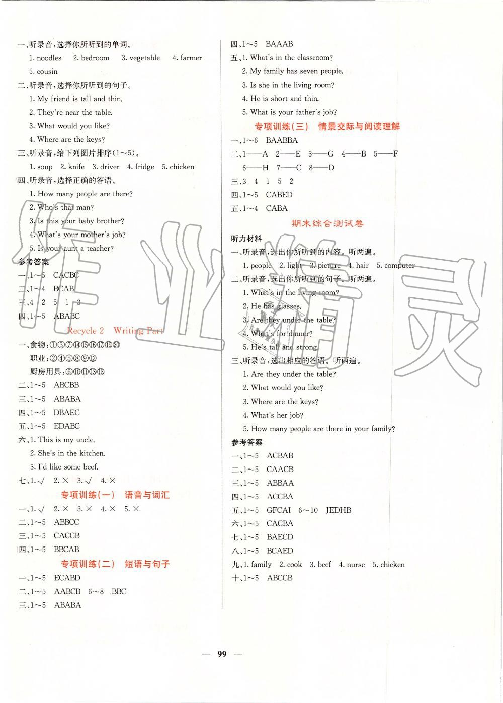 2019年課堂點(diǎn)睛四年級(jí)英語(yǔ)上冊(cè)人教版 第8頁(yè)