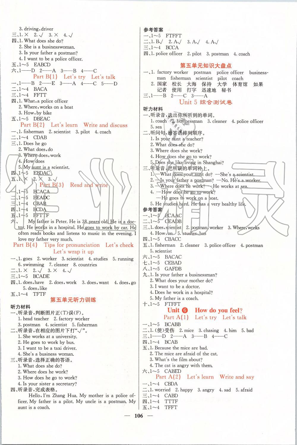 2019年課堂點睛六年級英語上冊人教版 第6頁