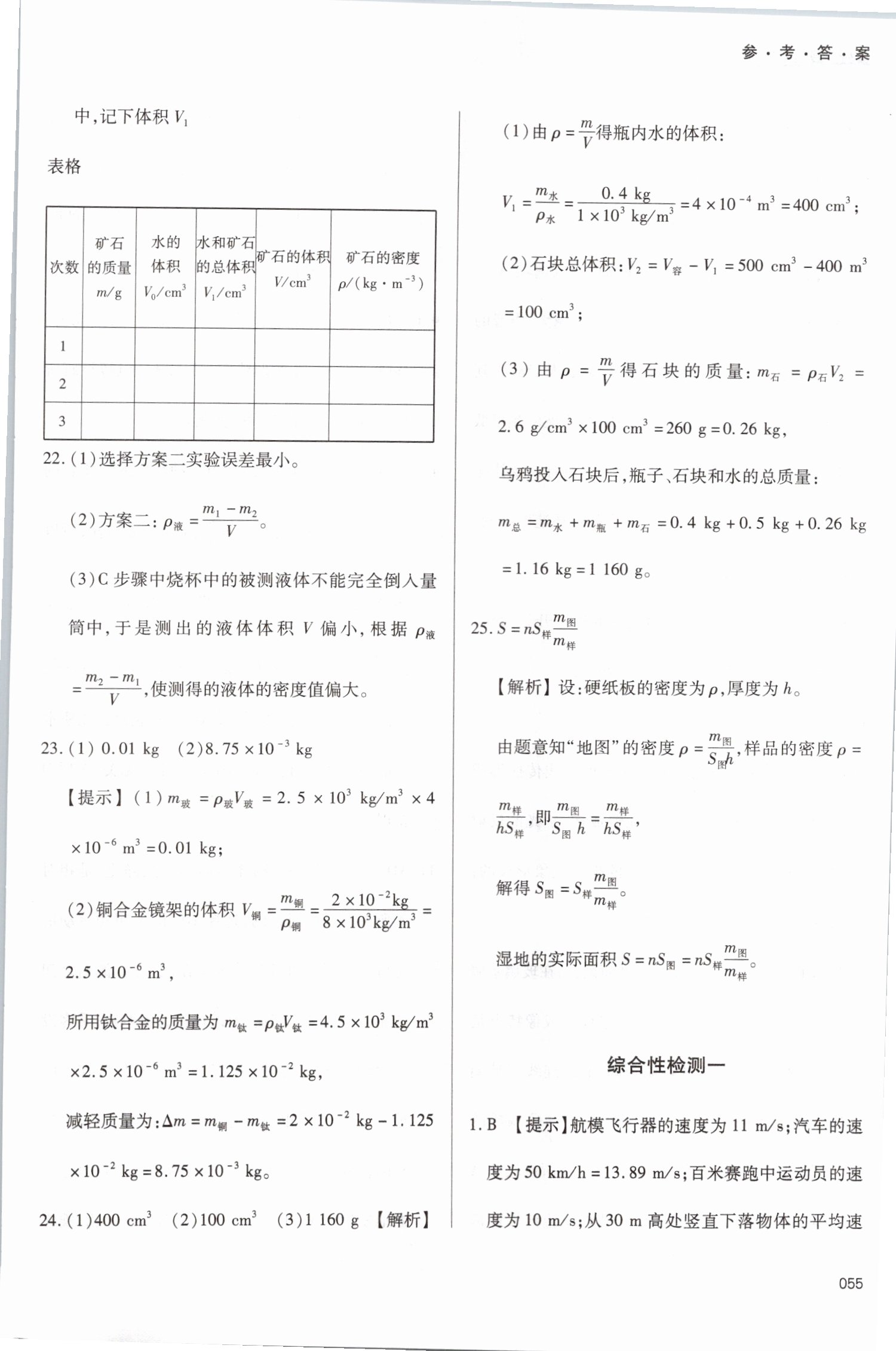 2019年學(xué)習(xí)質(zhì)量監(jiān)測八年級物理上冊人教版 第55頁