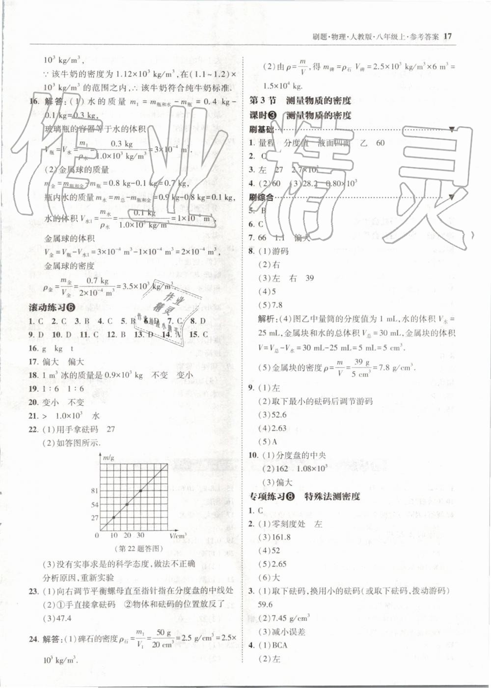 2019年北大綠卡刷題八年級物理上冊人教版 第17頁