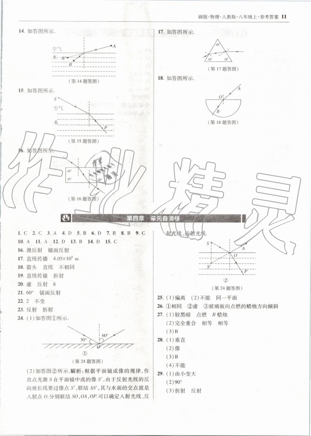 2019年北大綠卡刷題八年級物理上冊人教版 第11頁