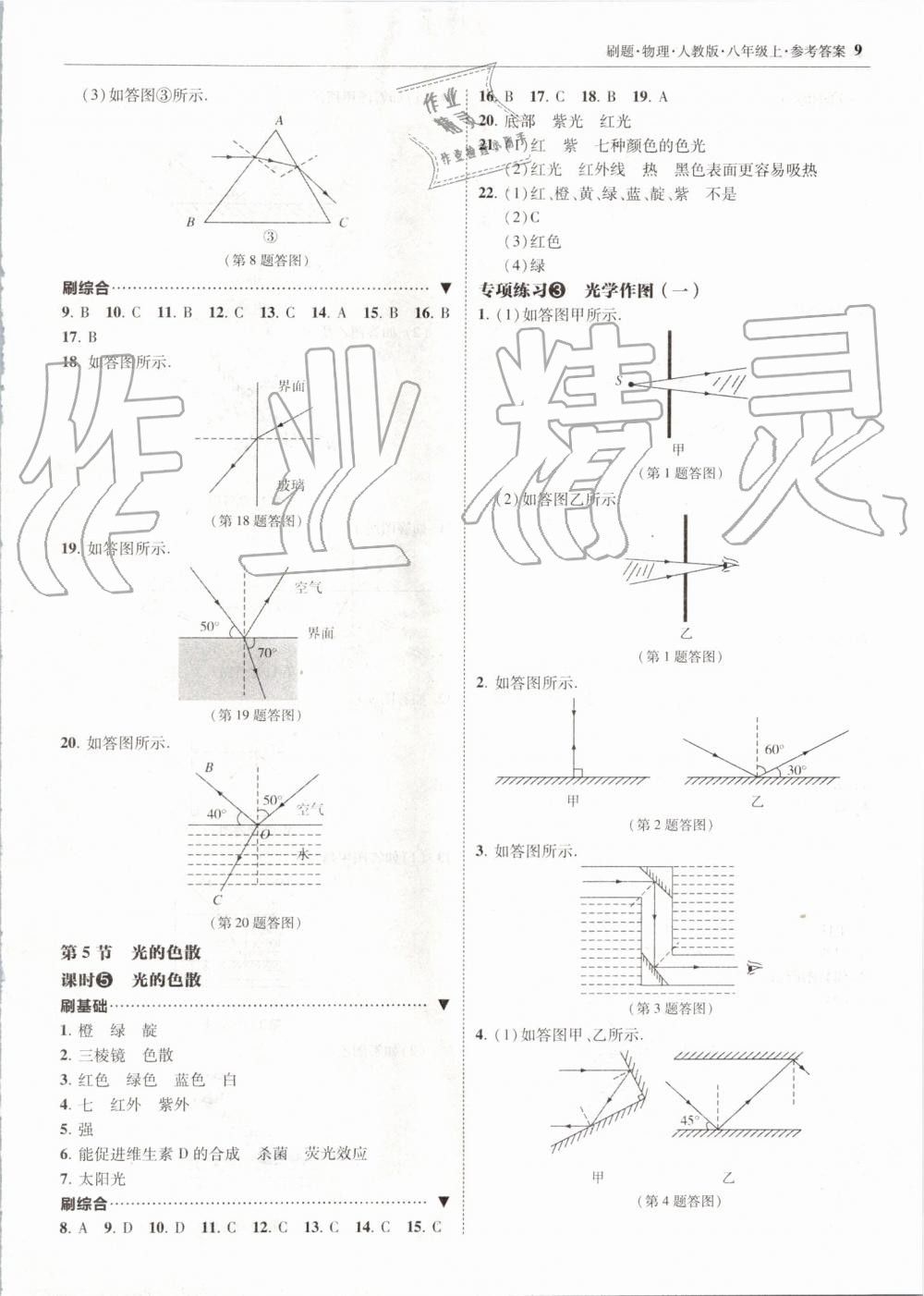 2019年北大綠卡刷題八年級物理上冊人教版 第9頁