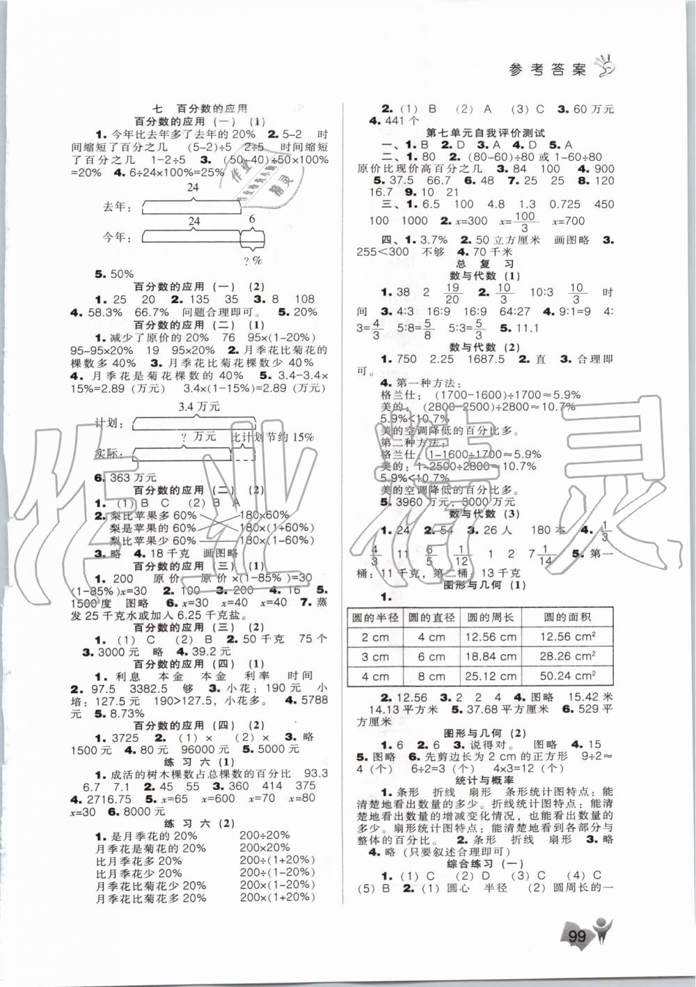 2019年新课程能力培养六年级数学上册北师大版 第5页