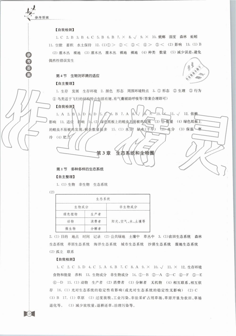 2019年學習與評價七年級生物學上冊蘇科版江蘇教育出版社 第4頁