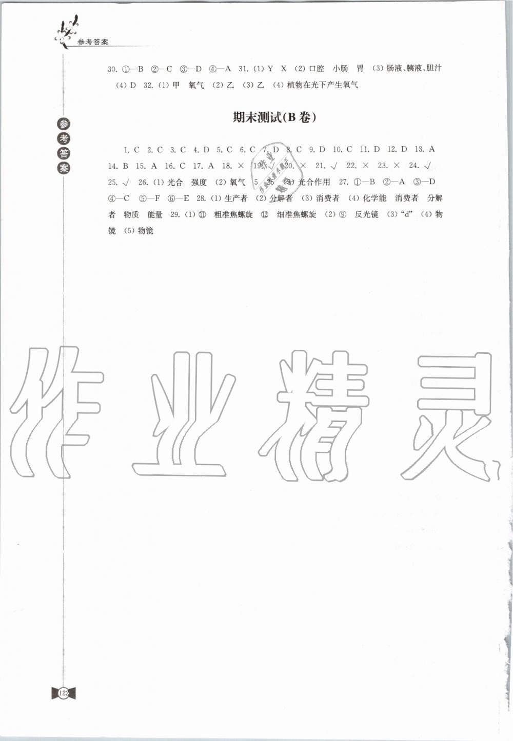 2019年學(xué)習(xí)與評價七年級生物學(xué)上冊蘇科版江蘇教育出版社 第10頁