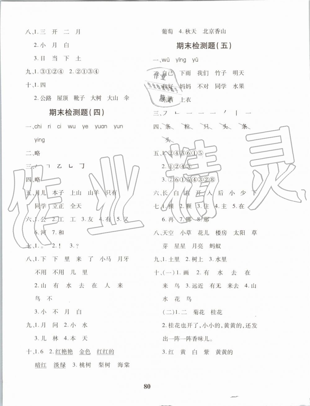 2019年黃岡360度定制密卷一年級(jí)語(yǔ)文上冊(cè)人教版 第8頁(yè)