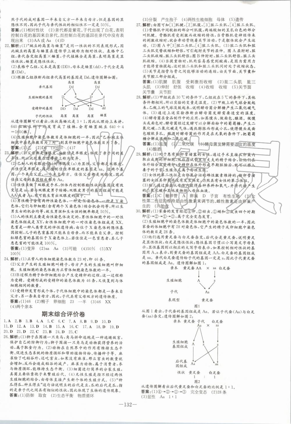 2019年初中同步學(xué)習(xí)導(dǎo)與練導(dǎo)學(xué)探究案八年級(jí)生物上冊(cè)北師大版 第16頁