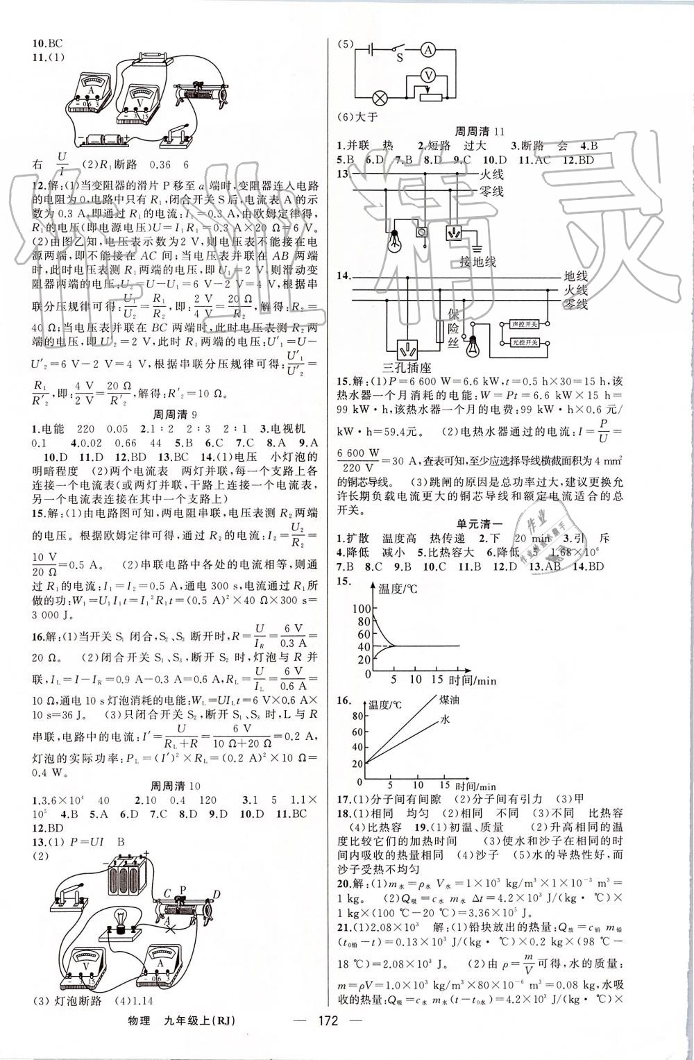 2019年四清导航九年级物理上册人教版 第13页