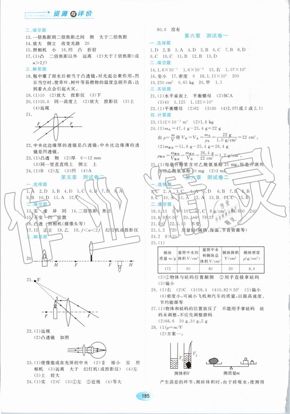 2019年資源與評價八年級物理上冊人教版 第15頁