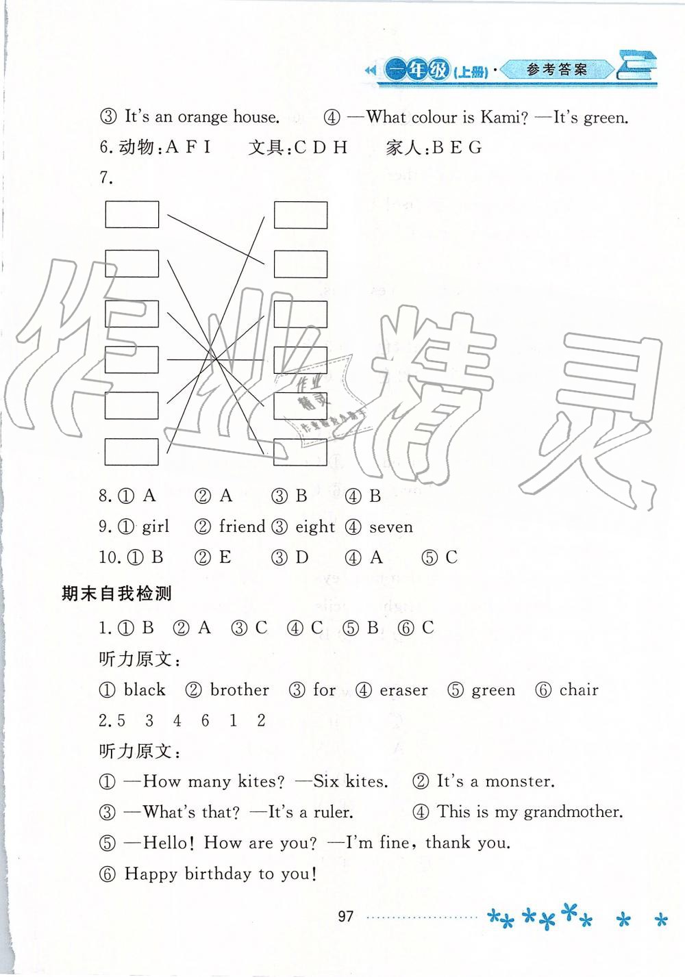 2019年資源與評(píng)價(jià)一年級(jí)英語上冊(cè)外研版 第16頁