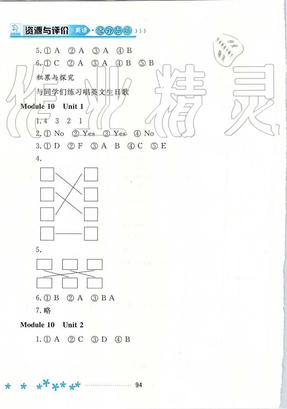 2019年資源與評(píng)價(jià)一年級(jí)英語上冊(cè)外研版 第13頁