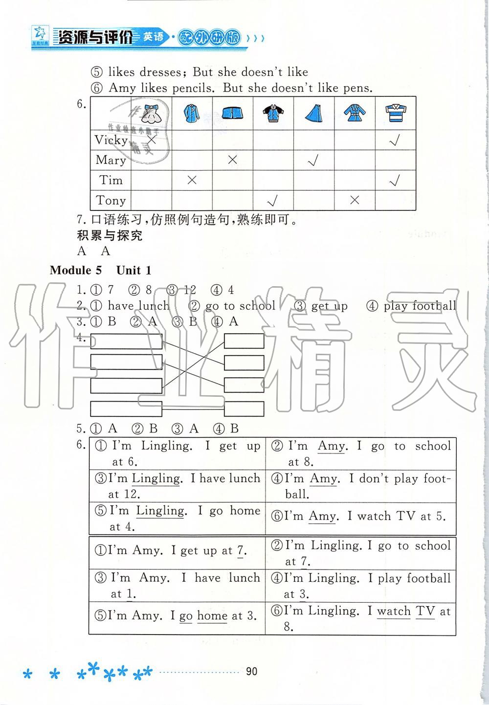 2019年資源與評(píng)價(jià)二年級(jí)英語(yǔ)上冊(cè)外研版 第5頁(yè)