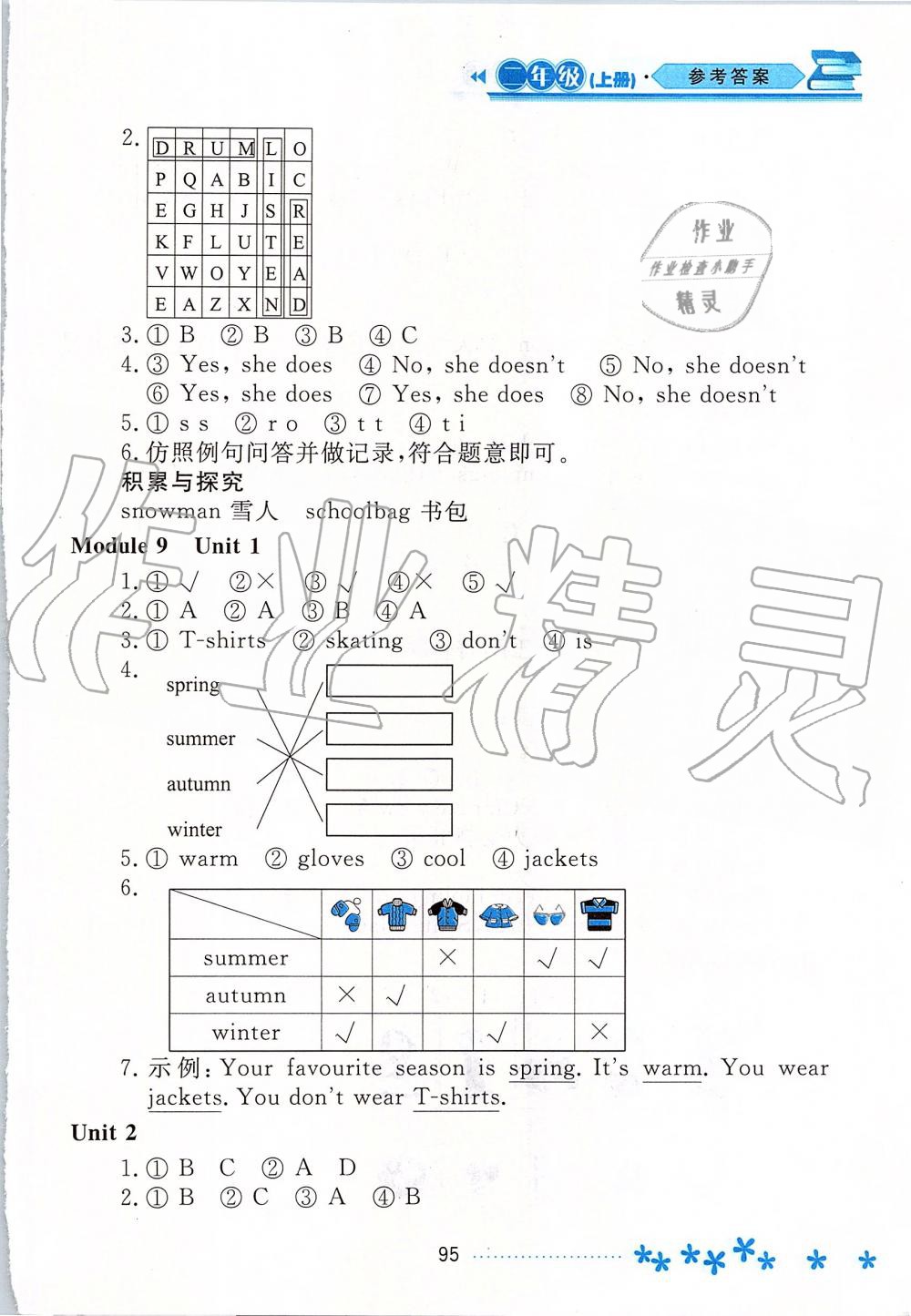 2019年資源與評價二年級英語上冊外研版 第10頁