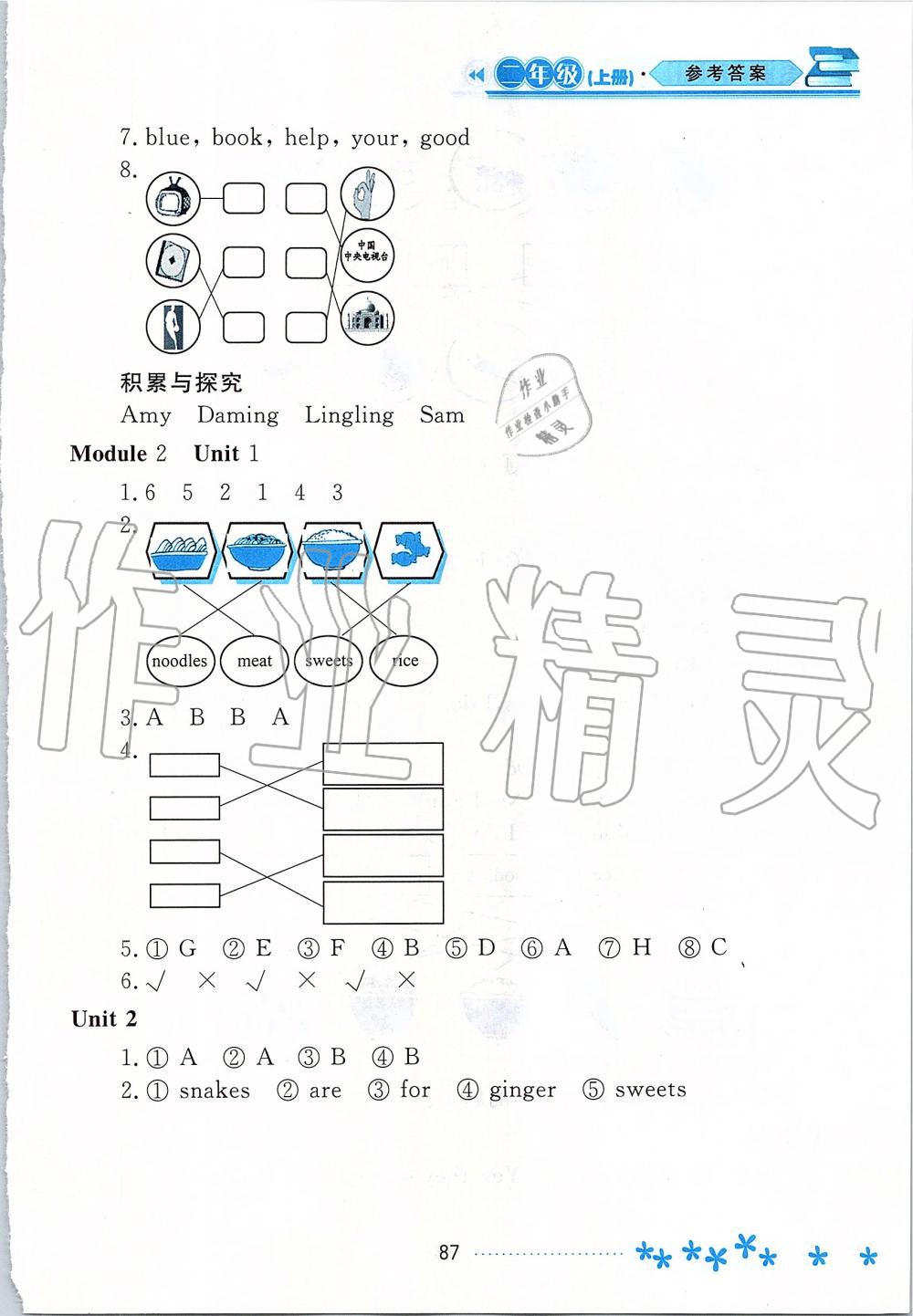 2019年資源與評(píng)價(jià)二年級(jí)英語上冊(cè)外研版 第2頁