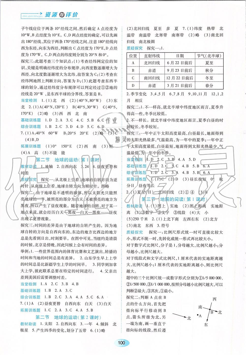 2019年資源與評(píng)價(jià)七年級(jí)地理上冊(cè)人教版 第2頁(yè)