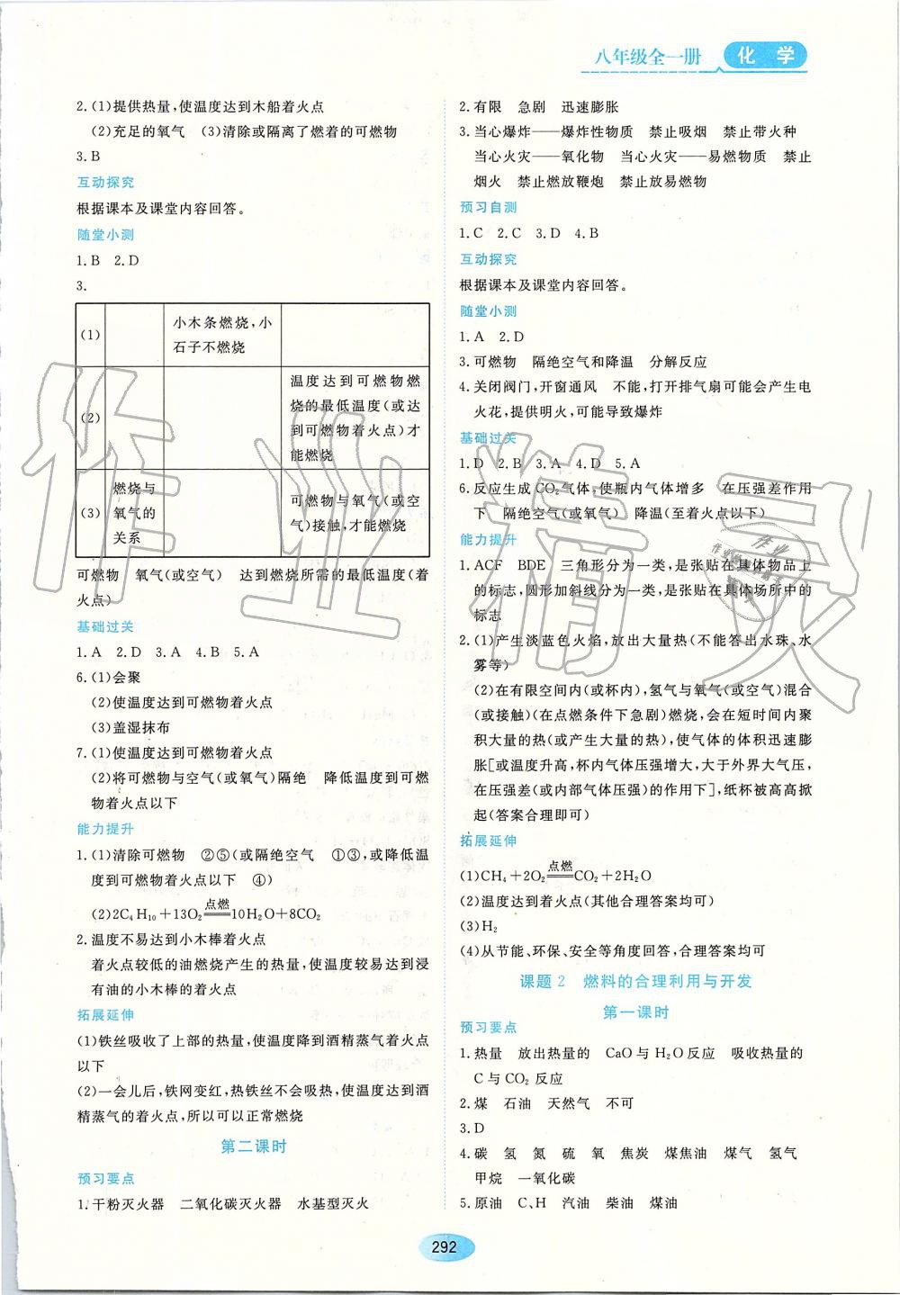 2019年资源与评价八年级化学全一册人教版 第22页