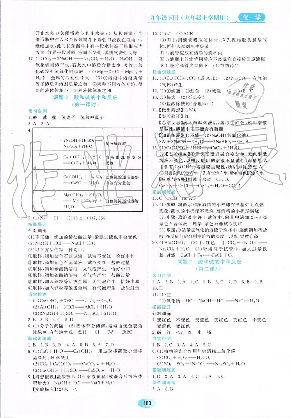 2019年資源與評價九年級化學下冊（上學期用）人教版 第5頁