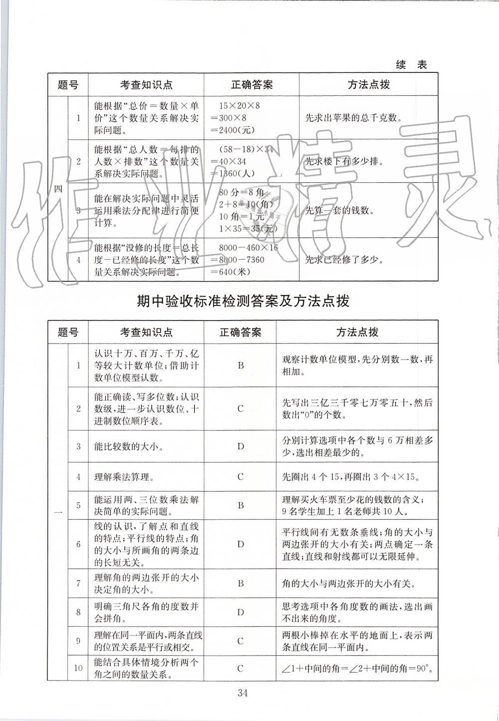 2019年海淀名師伴你學(xué)同步學(xué)練測四年級數(shù)學(xué)上冊北師大版 第10頁