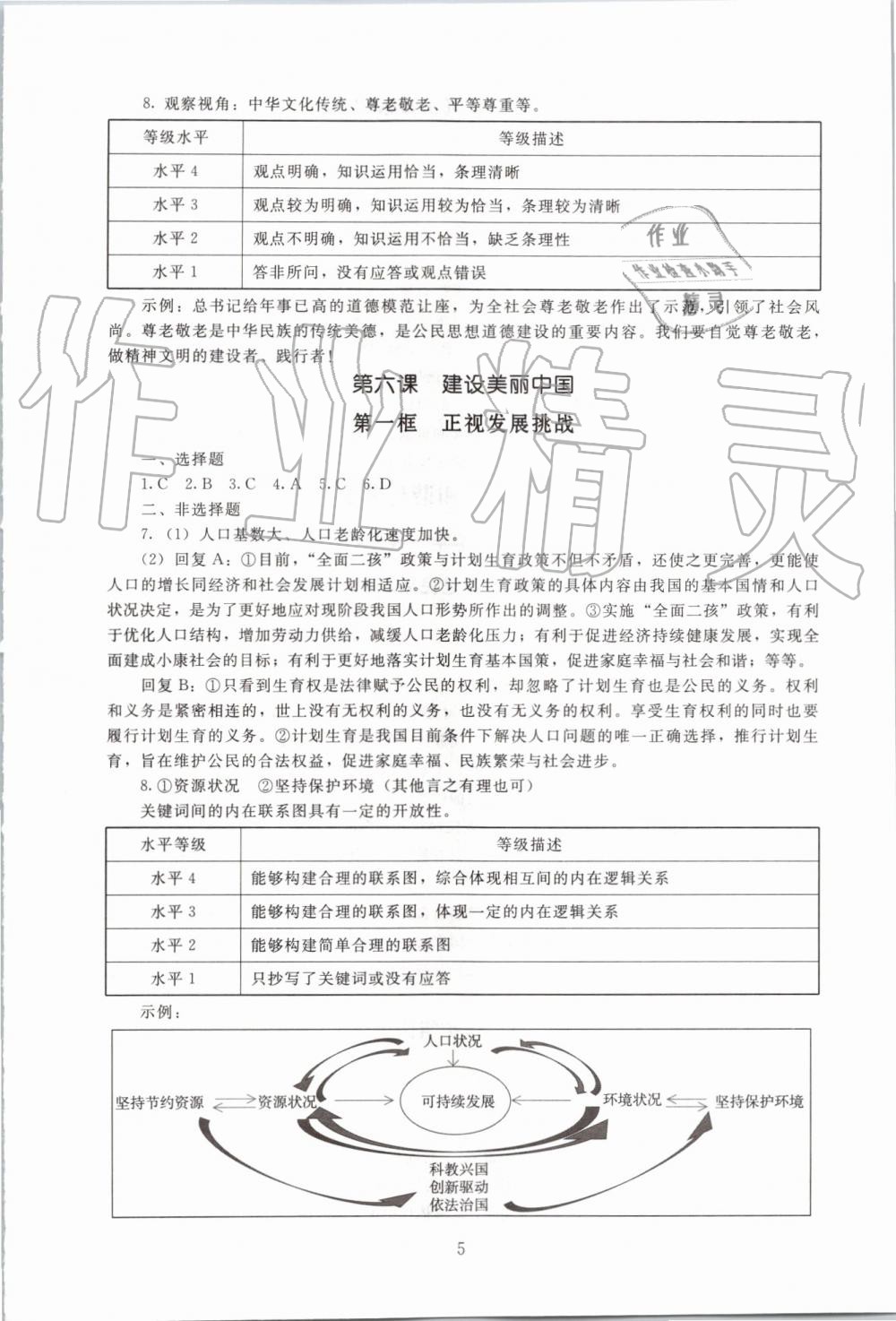 2019年海淀名師伴你學(xué)同步學(xué)練測九年級道德與法治上冊人教版 第5頁