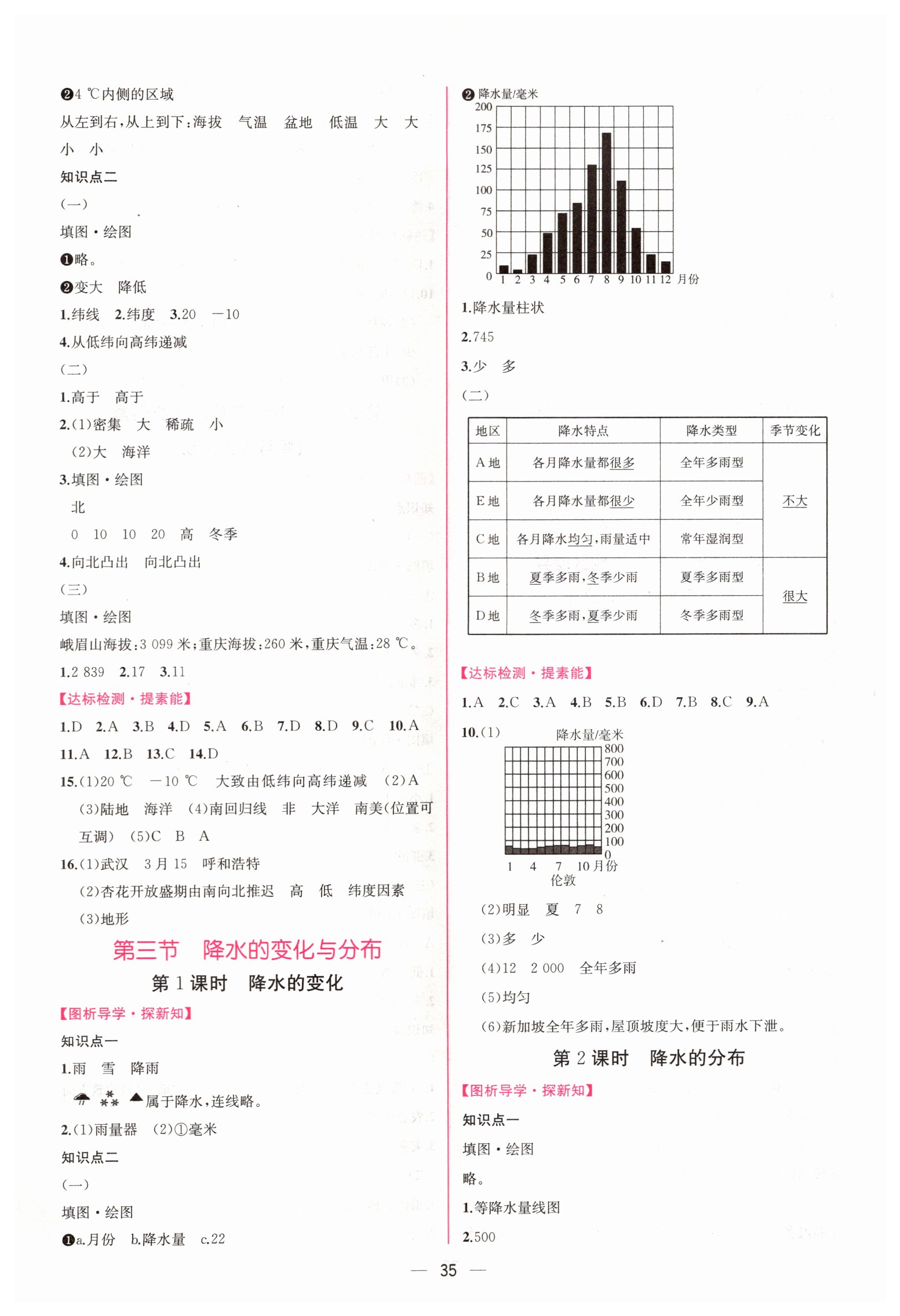 2019年同步学历案课时练七年级地理上册人教版 第7页