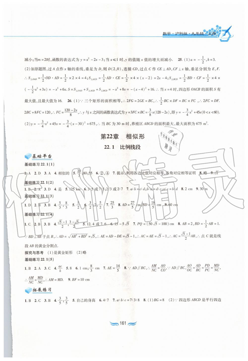 2019年新編基礎(chǔ)訓(xùn)練九年級(jí)數(shù)學(xué)上冊(cè)滬科版黃山書社 第7頁