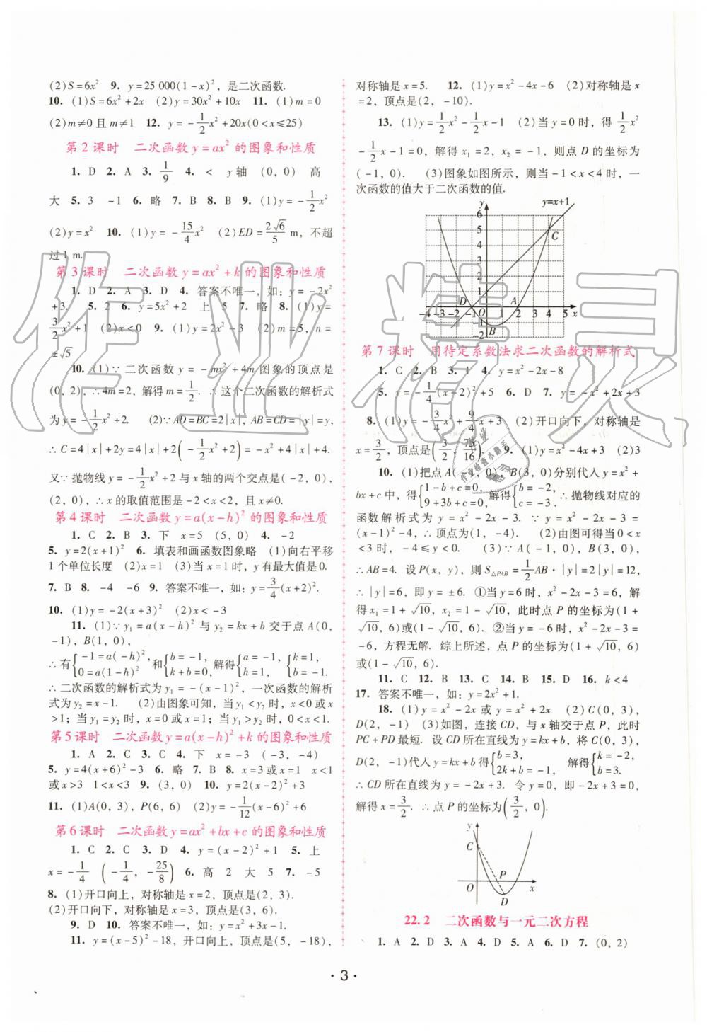 2019年自主與互動學習新課程學習輔導九年級數(shù)學上冊人教版 第3頁