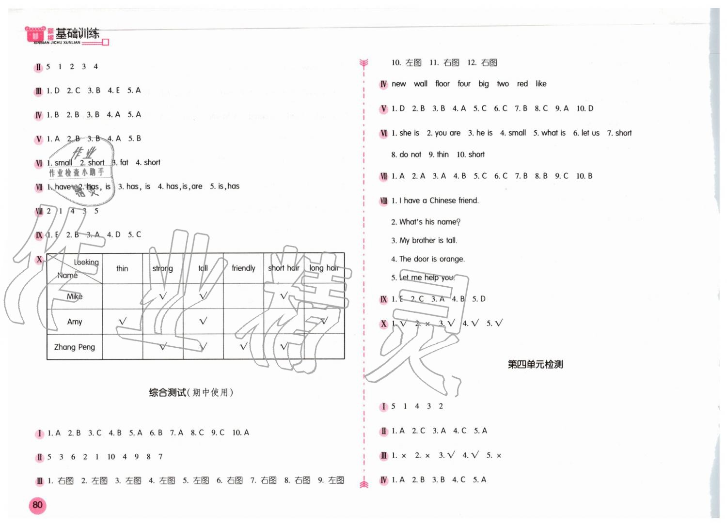 2019年新編基礎(chǔ)訓(xùn)練四年級(jí)英語(yǔ)上冊(cè)人教版 第6頁(yè)