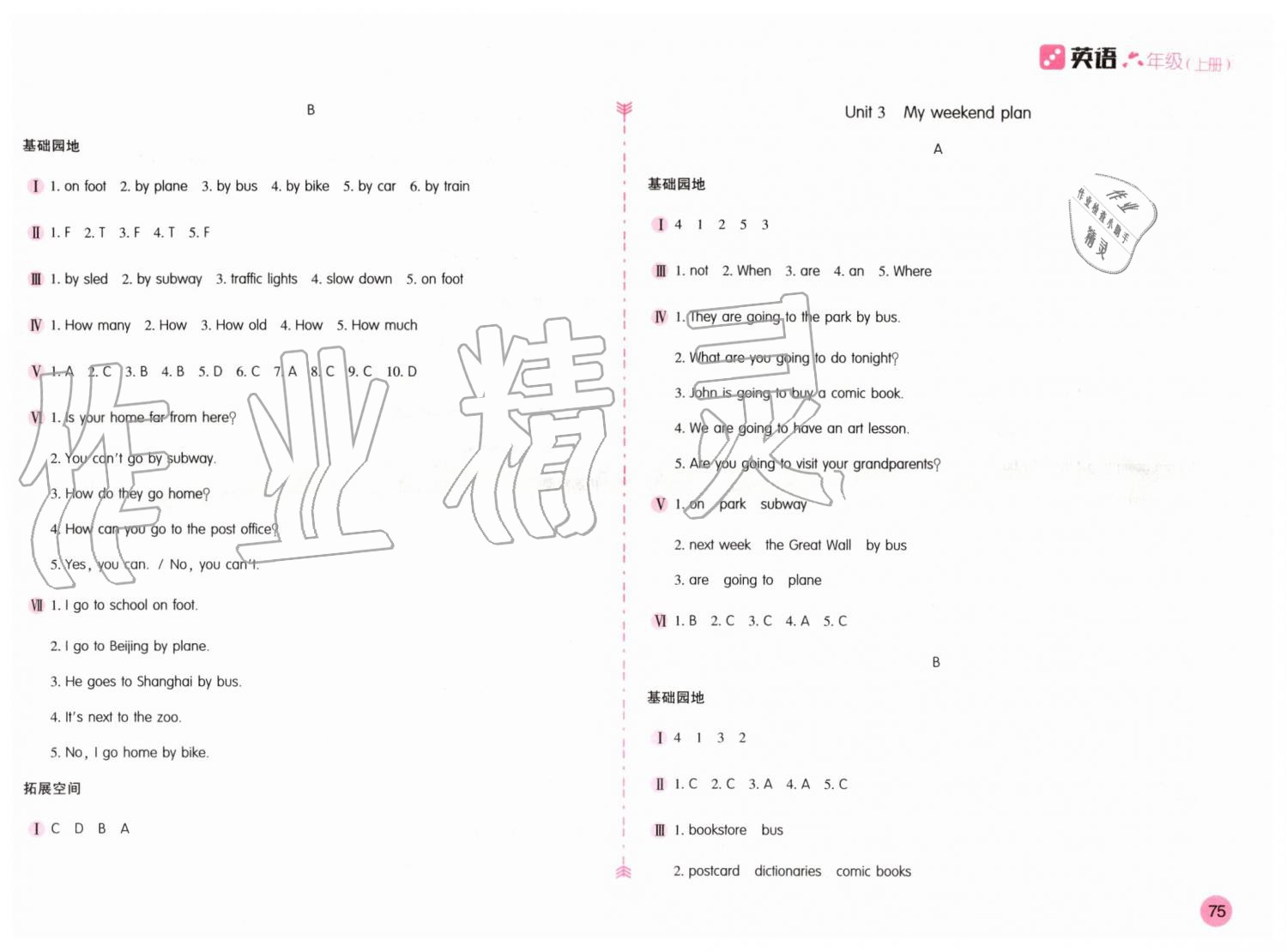 2019年新編基礎(chǔ)訓(xùn)練六年級(jí)英語(yǔ)上冊(cè)人教版 第3頁(yè)