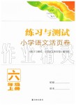 2019年練習(xí)與測(cè)試小學(xué)語(yǔ)文活頁(yè)卷六年級(jí)上冊(cè)人教版